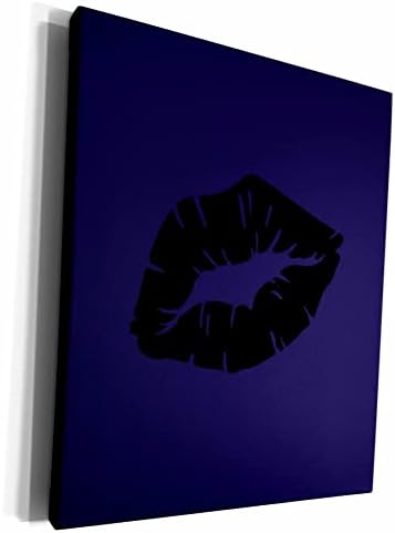 3dRose Gyönyörű Fekete Rúzs Csók Elszigetelt Gótikus. - Múzeumi Minőségű Vászon Wrap (cw_356863_1)