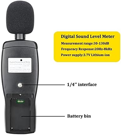 Digitális Hang zajszintet Decibel Mérő Audio Teszter 30~130 DBA Színes LCD Kijelző Autóipari Mikrofon
