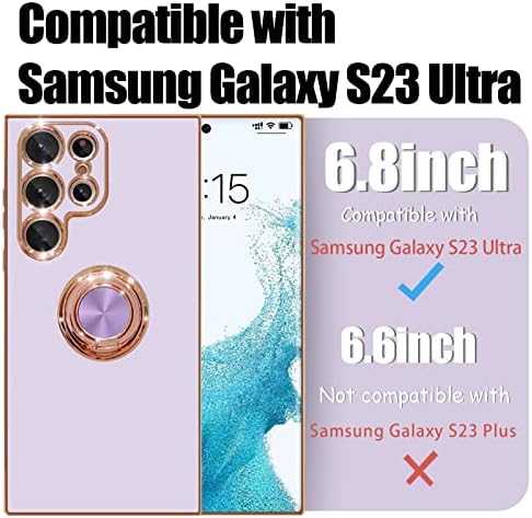 SZXYCZL Kompatibilis a Samsung Galaxy S23 Ultra 5G az Esetben a Nők Lány, a Gyűrű Kitámasztó Mágneses