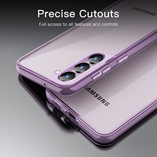 JETech tok Samsung Galaxy S23+ / S23 Plusz 5G 6.6 Hüvelykes, Nem Sárguló Ütésálló Lökhárító Védő hátlapot,