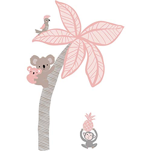 Bárány & Ivy Calypso Rózsaszín/Taupe, Koala, Pálmafa Gyerekszoba Fali Matricák/Appliqués