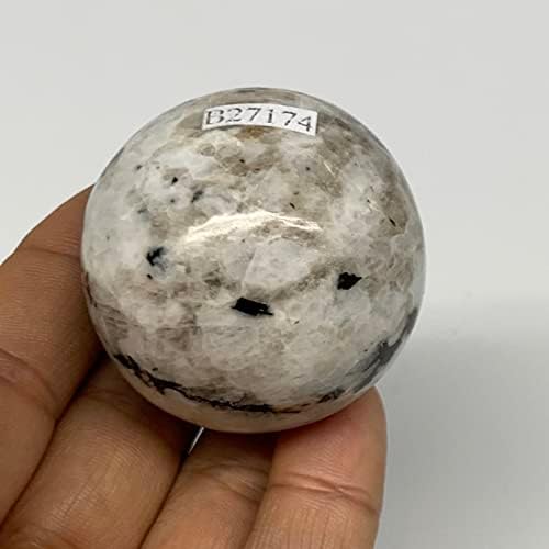 WatanGems 109.1 Gramm, 1.7 (43mm), Természetes Szivárvány Holdkő Gömb, Labda Drágakő Indiából,B27174