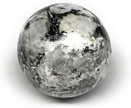 WatanGems 129.9 Gramm, 1.7 (44 mm), Természetes Szivárvány Holdkő Gömb, Labda Drágakő Indiából,B27170