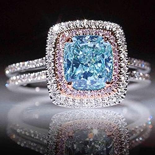 100 Gyűrű Pack Kézzel Készített Luxus Eljegyzési Gyűrű Fehér Ékszerek Kő Esküvői Ajándék, Vágott Fülbevaló