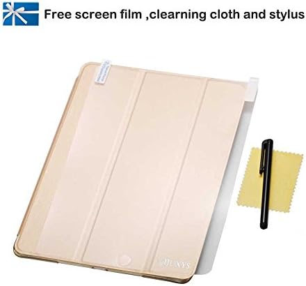 iPad Mini 4 Slim Case - Qijuxys Könnyű Sokszínű Állni Smart Cover Puha TPU Vissza fólia Apple iPad Mini