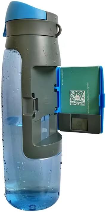 Hordozható Tornaterem vizes Palackot a Kártyát, Kulcsokat, majd Pénzt Tároló (Kék) 25 OZ kapacitás újrafelhasználható